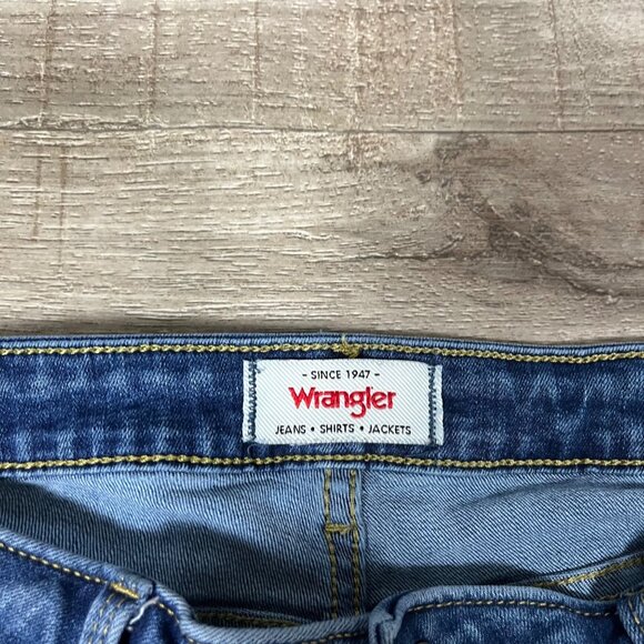 Wrangler High Rise True Straight Leg Denim Jeans Blue Women’s Size 30 - Picture 8 of 10